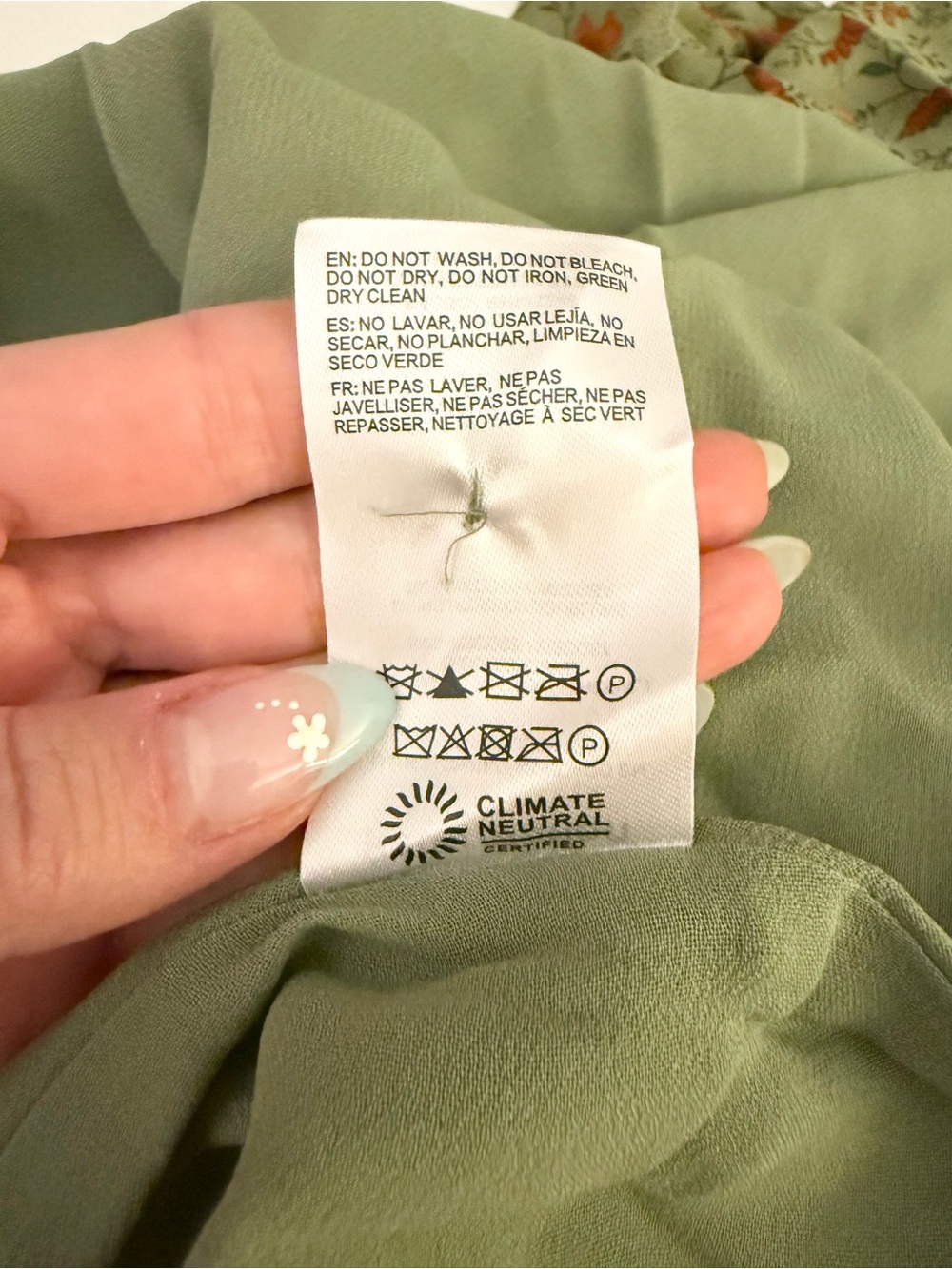 Reformation Evra Floral Ruffle Midi Dress Ponderosa Green Size 6 NWT Romantic - Picture 11 of 12